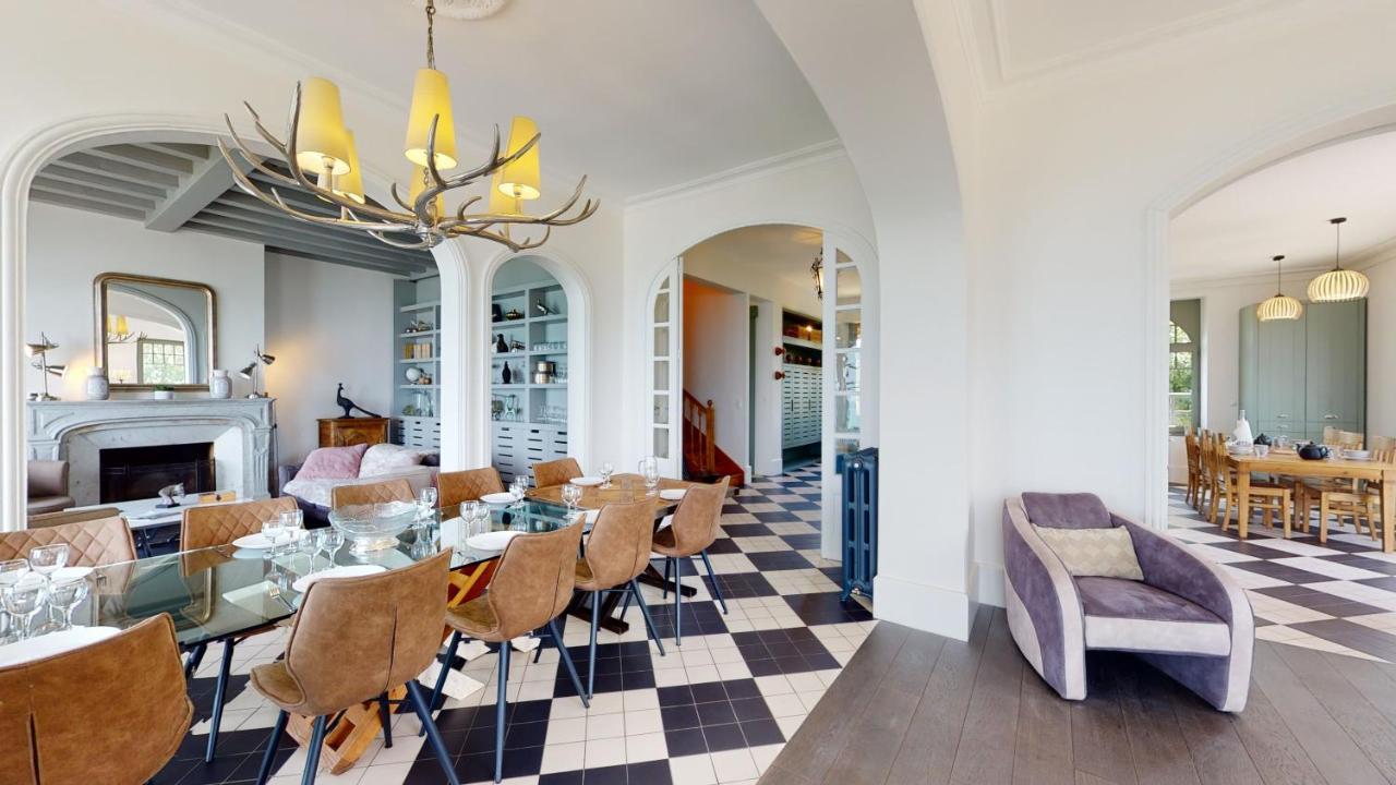 Les Roches Grises, Luxueuse Villa Face Mer, 4Etoiles, Spa Et Jardin Panoramique, Societe La Clef Decamp Granville Bagian luar foto
