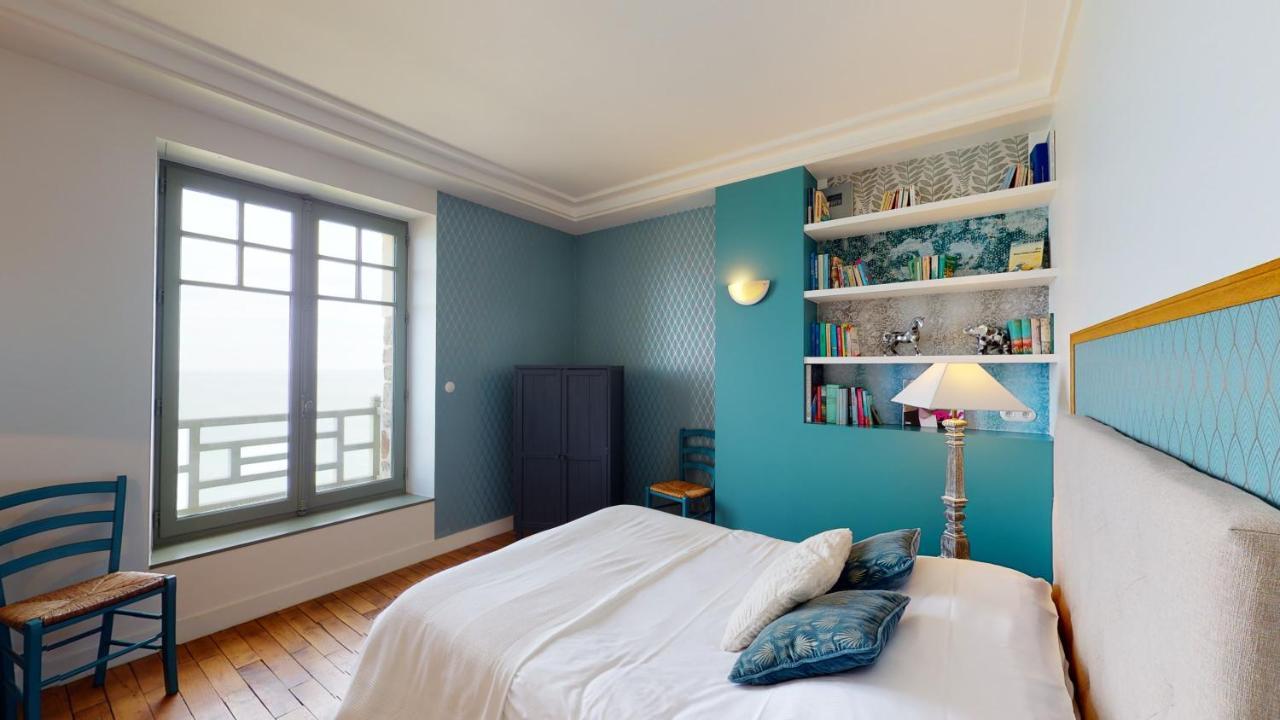Les Roches Grises, Luxueuse Villa Face Mer, 4Etoiles, Spa Et Jardin Panoramique, Societe La Clef Decamp Granville Bagian luar foto