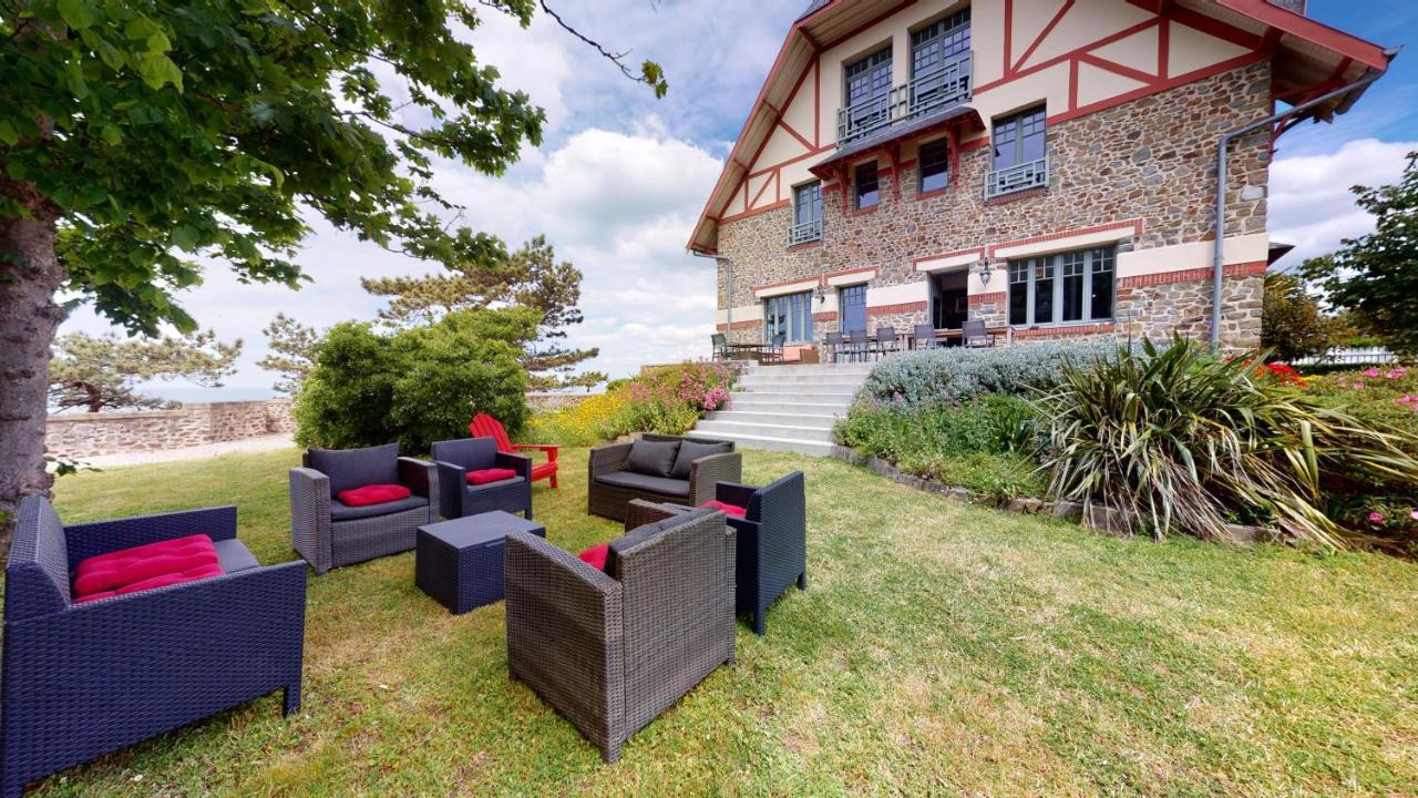 Les Roches Grises, Luxueuse Villa Face Mer, 4Etoiles, Spa Et Jardin Panoramique, Societe La Clef Decamp Granville Bagian luar foto