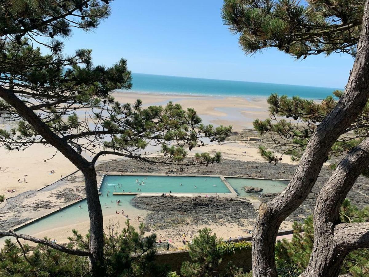 Les Roches Grises, Luxueuse Villa Face Mer, 4Etoiles, Spa Et Jardin Panoramique, Societe La Clef Decamp Granville Bagian luar foto
