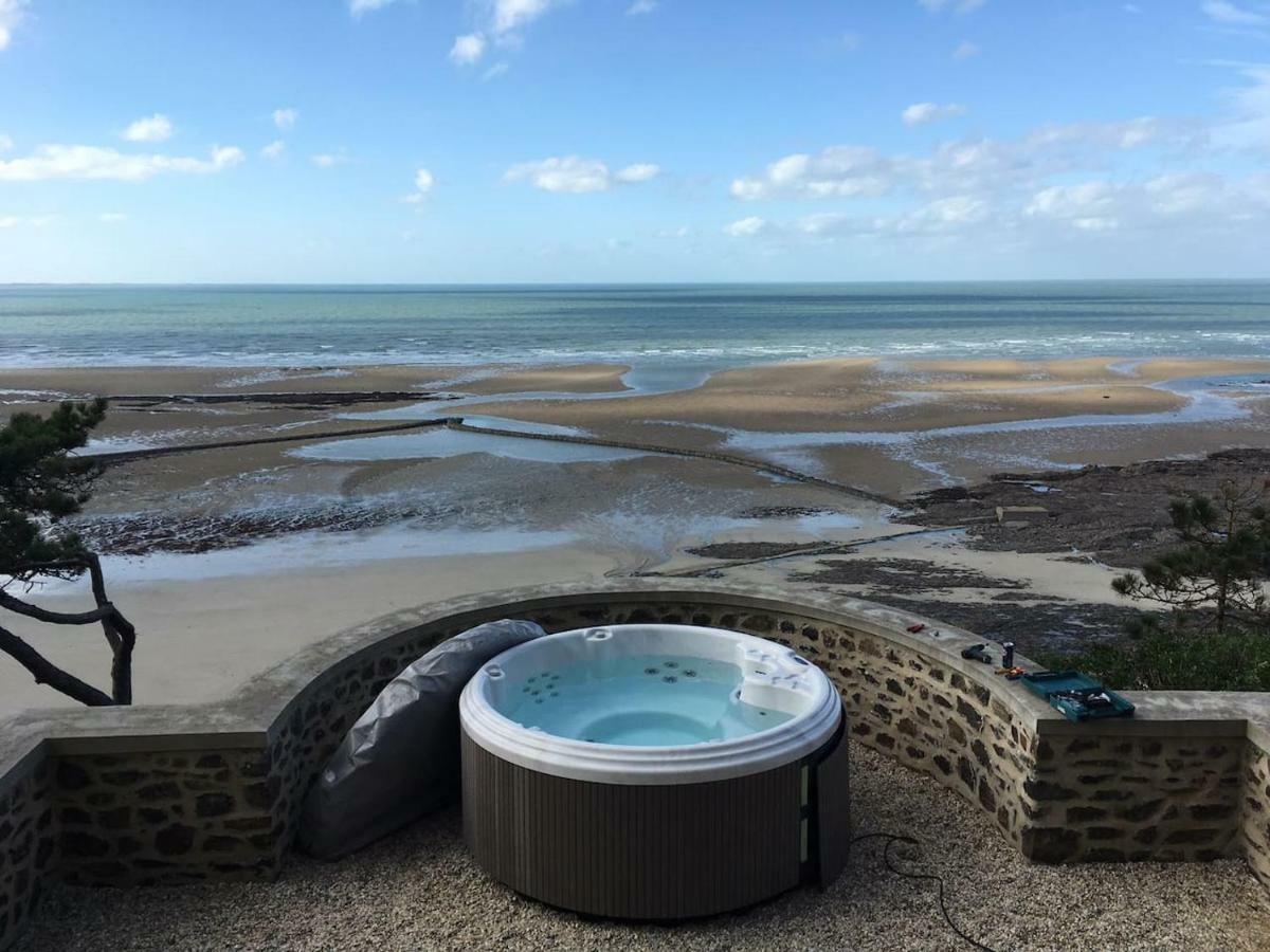 Les Roches Grises, Luxueuse Villa Face Mer, 4Etoiles, Spa Et Jardin Panoramique, Societe La Clef Decamp Granville Bagian luar foto