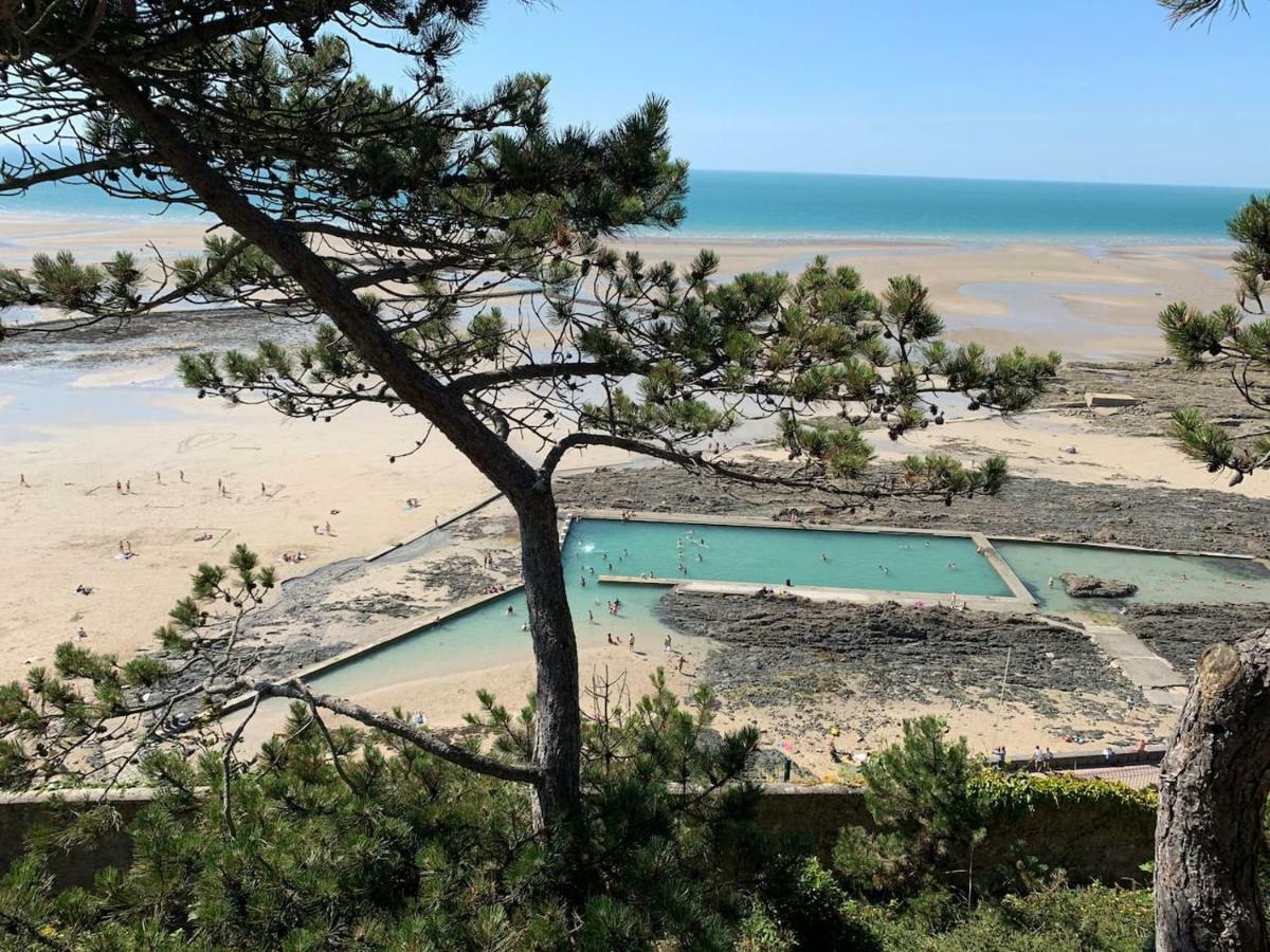 Les Roches Grises, Luxueuse Villa Face Mer, 4Etoiles, Spa Et Jardin Panoramique, Societe La Clef Decamp Granville Bagian luar foto