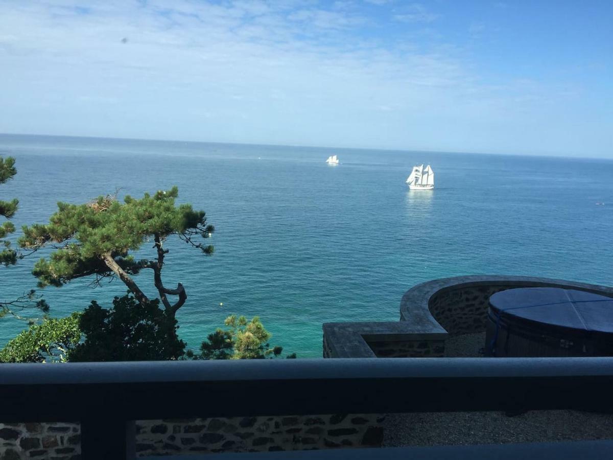 Les Roches Grises, Luxueuse Villa Face Mer, 4Etoiles, Spa Et Jardin Panoramique, Societe La Clef Decamp Granville Bagian luar foto