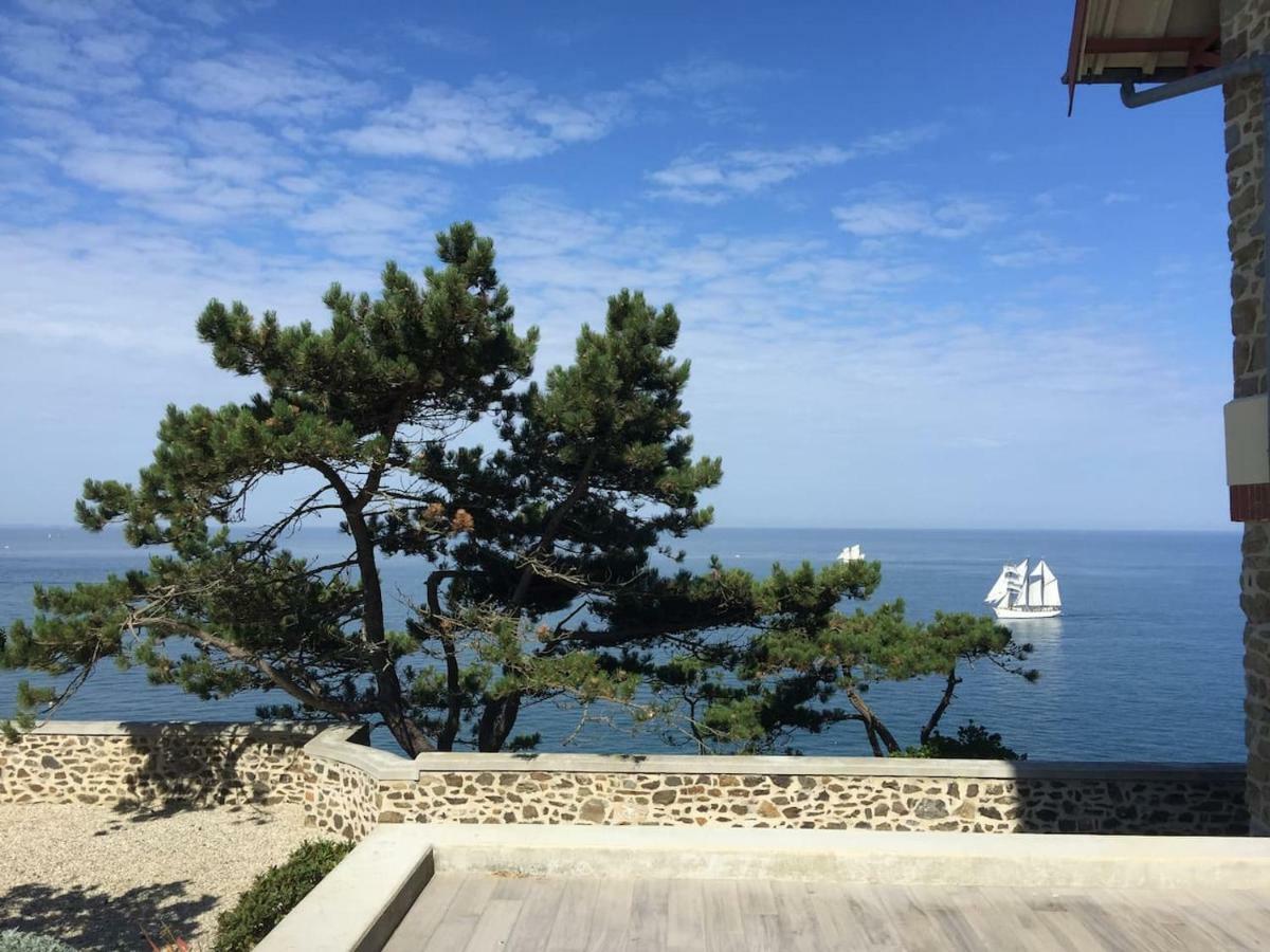 Les Roches Grises, Luxueuse Villa Face Mer, 4Etoiles, Spa Et Jardin Panoramique, Societe La Clef Decamp Granville Bagian luar foto