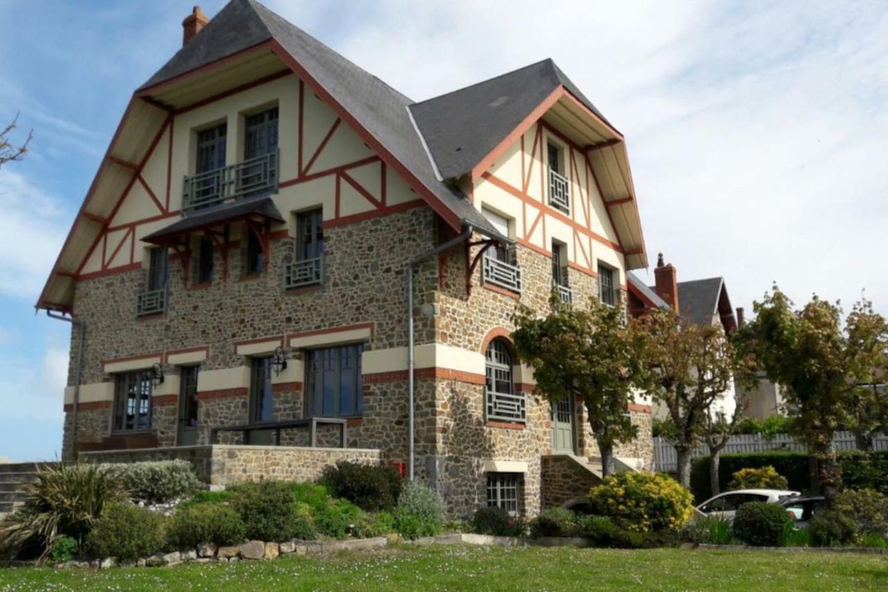 Les Roches Grises, Luxueuse Villa Face Mer, 4Etoiles, Spa Et Jardin Panoramique, Societe La Clef Decamp Granville Bagian luar foto